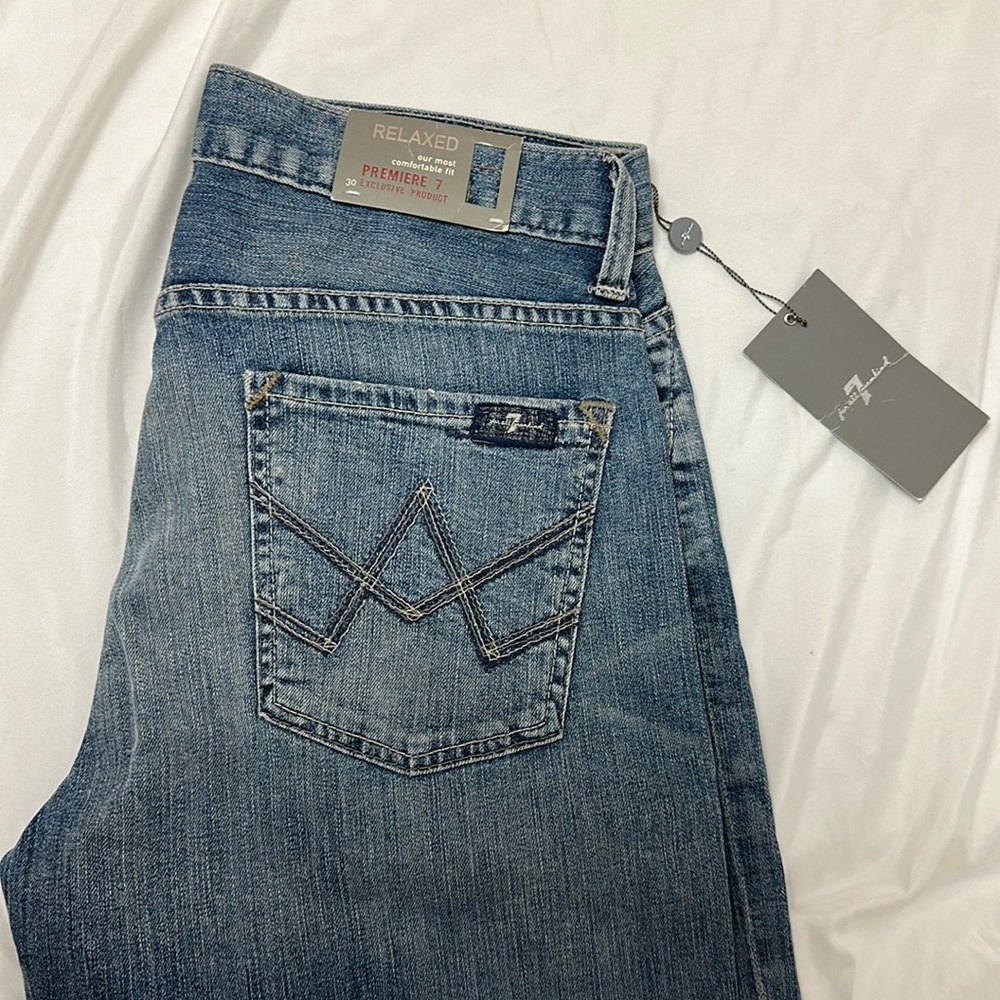 7 for all mankind A pkt relaxed jeans. NWT! Vintage
